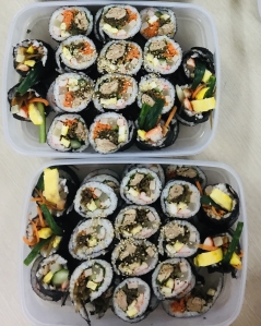 (용기내김밥)김밥집 사장님도 좋아하네요~