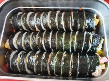 용기내 김밥 포장 