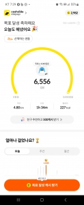 오늘은 6,556걸음!