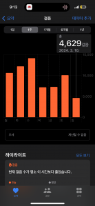 오늘의 걸음수