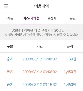 대중교통이용