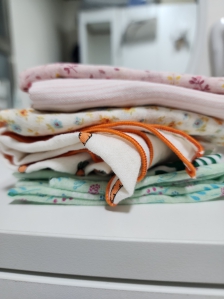 매일 손수건 가지고 다녀요