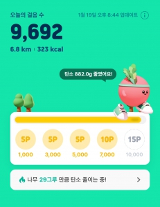 매일 5천보 이상 걷기중ㅎ