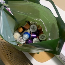 커피캡슐 모아 버리기