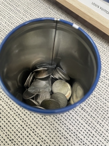 과자통 저금통으로 재활용