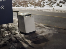 세탁기 배출완료!