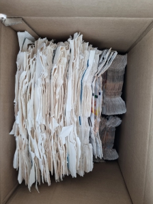 어느새 종이팩이 이만큼..