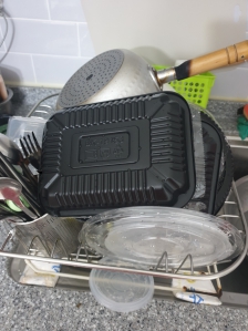 아침을 세척과함께....