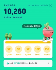 만보걷기 실천중ㅎ