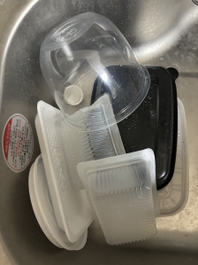 배달용기 설거지하기