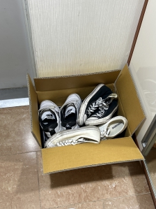 낡고 오래된 신발 모아서 챌린지에 참여했어용