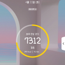 7312 걸음