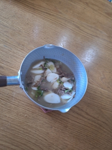 설거지 줄이기  냄비로 직접 먹기