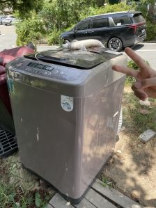 세탁기수거 완료^^