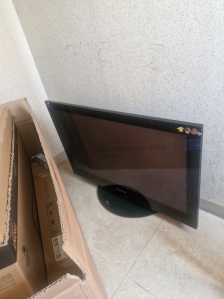 TV 폐가전 배출 신청했습니다