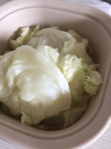 5일차! 실리콘 찜기에 양배추 쪄먹기!