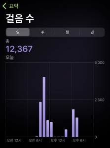 오늘도 만보걷기 완료