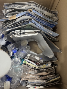 몇달간 모은 멸균팩~!