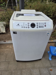세탁기  배출