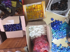 병뚜껑, 모아모아 보냅니다. 