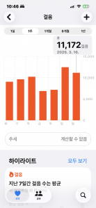 만보 걸었어요.